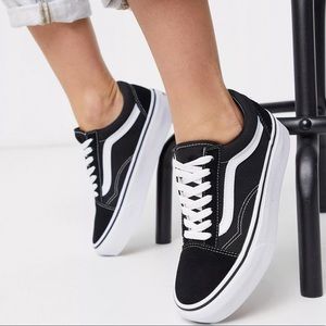 Vans Ols Skool Black Platform Sneakers
